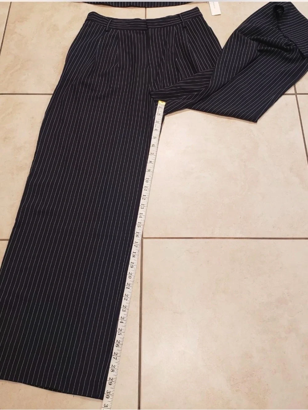 Commense  Pinstripe Sleeveless top and pants set